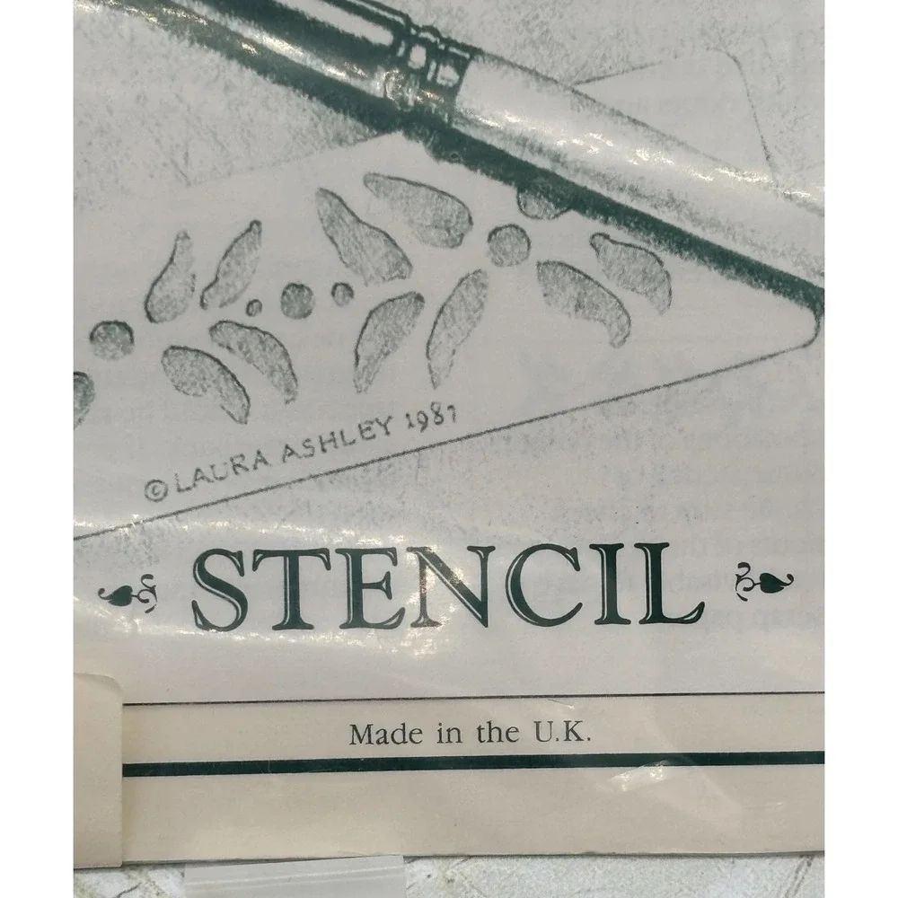 Vintage Laura Ashley Brass Stencil Jaipur 1990 Homecrafts #399444 NEW in Package